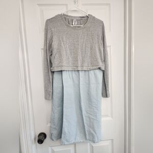 Seraphine Gray Long Sleeve Top